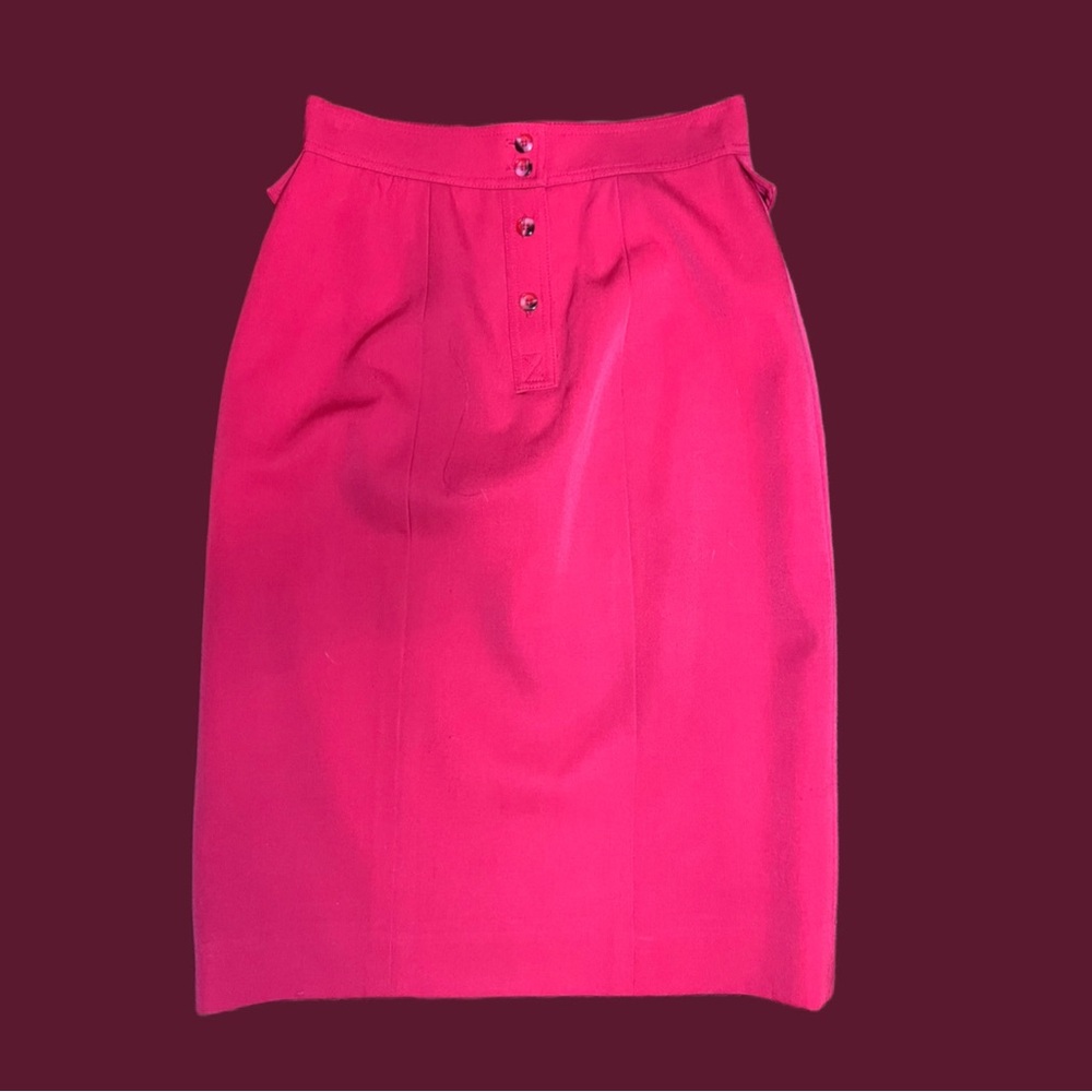 💋Vintage Red High-Waisted Pencil Skirt💋